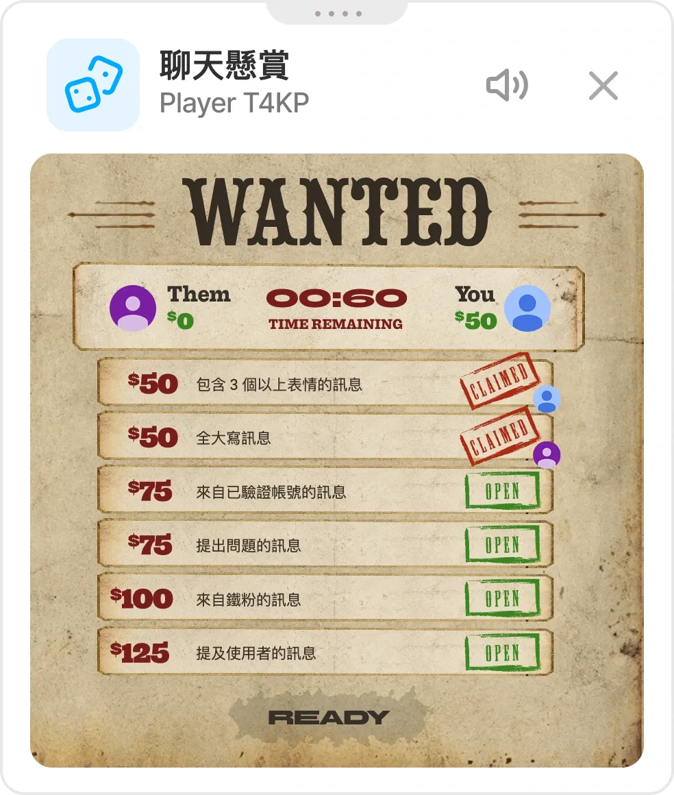 Bounty Hunting 通緝板