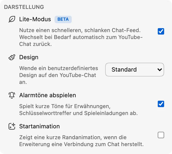 Lite-Modus