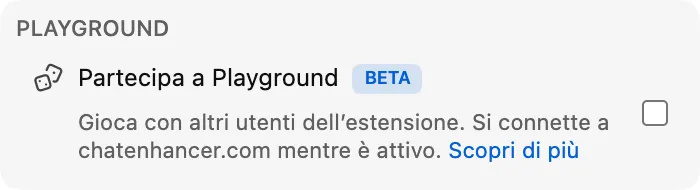 Partecipa a Playground
