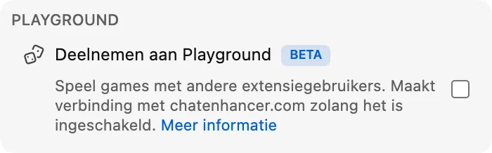 Deelnemen aan Playground