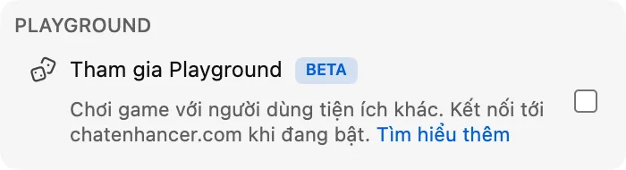 Tham gia Playground