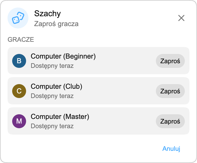 Zagraj przeciwko Computer: Stare dobre szachy